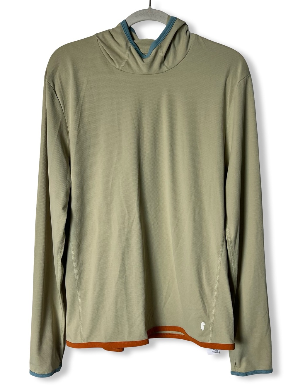 Cotopaxi Mens Sombra Sun Hoodie UPF50 Sage Colorblock Hiking Pullover M